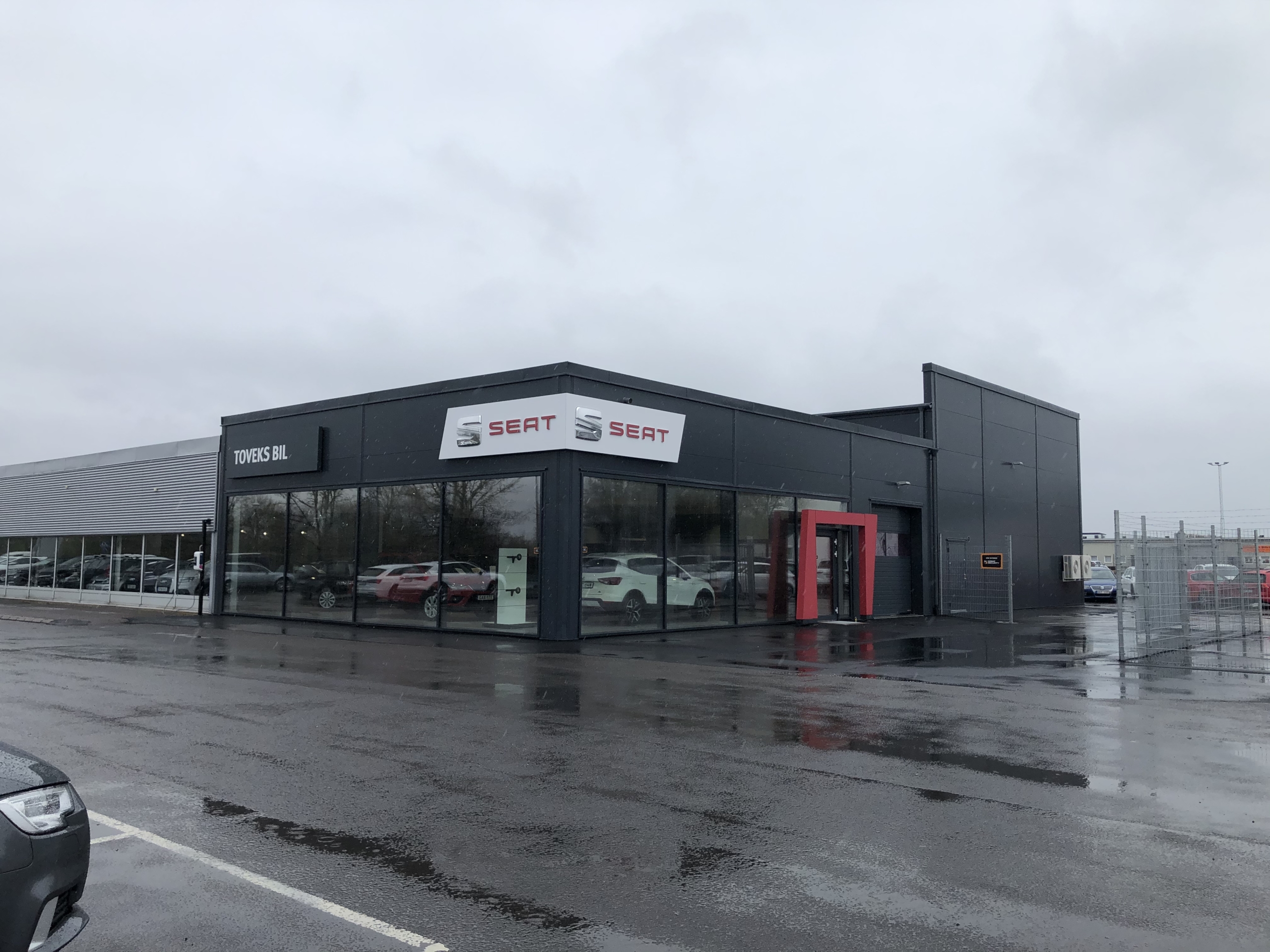 Fiskaren 3 Falköping, utbyggnad bilhall för SEAT